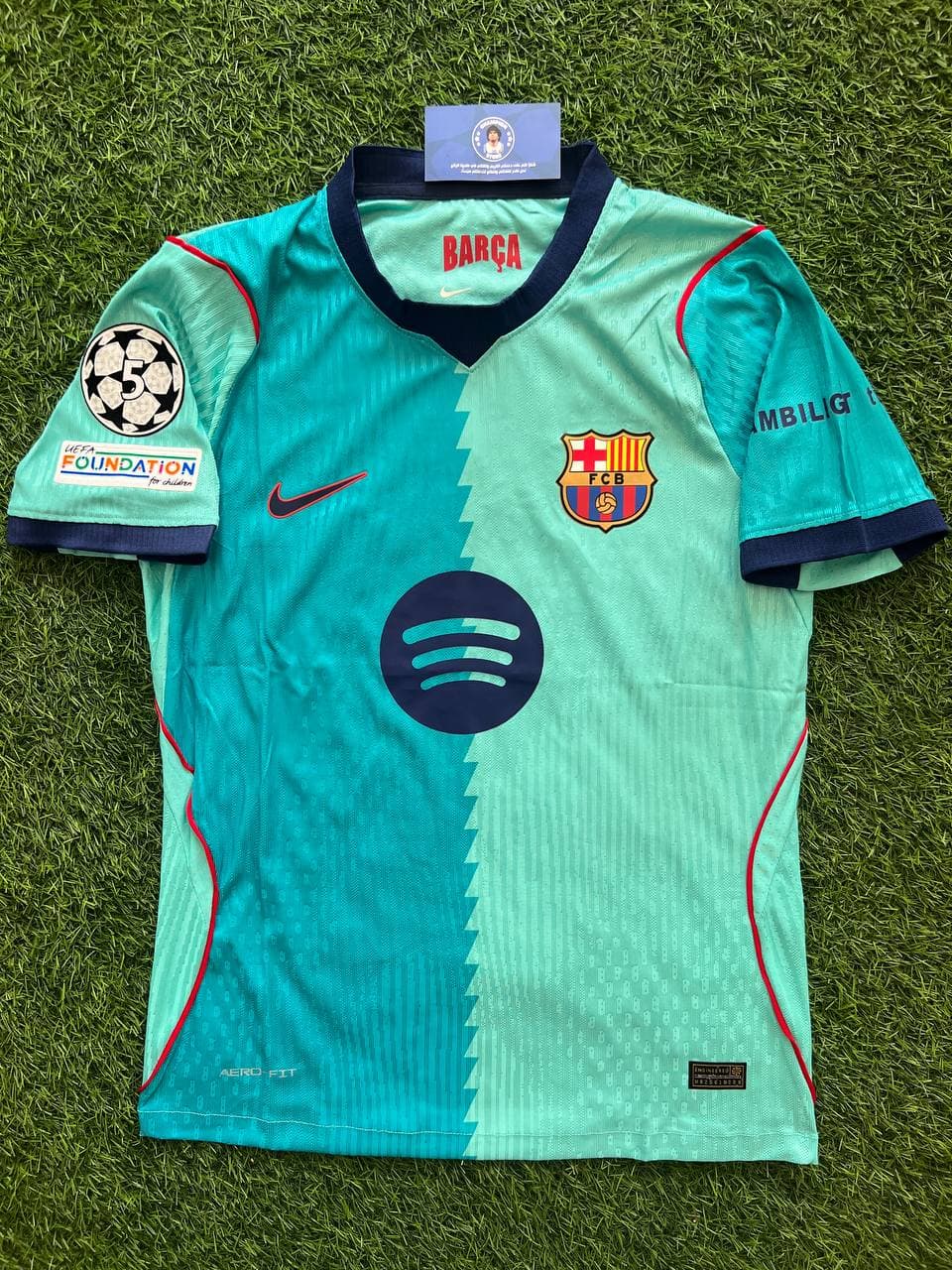 قميص نادي برشلونة الثالث موسم 2026-2027 نسخة لاعبين باضافات الابطال