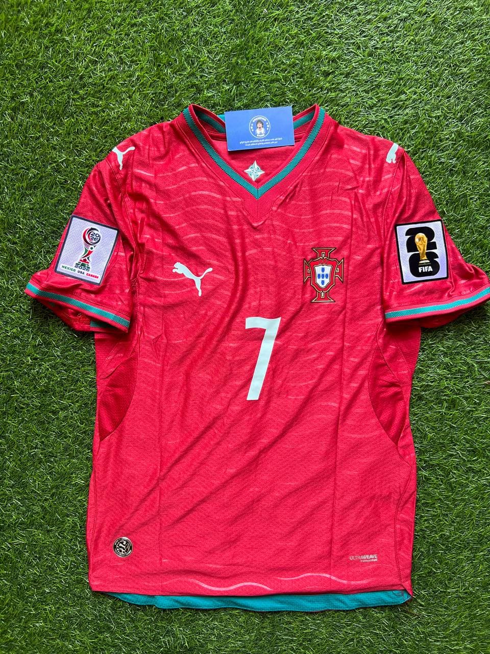 قميص المنتخب البرتغالي الاساسي لكاس العالم 2026 نسخة لاعبين باسم ورقم الاسطورة رونالدو
